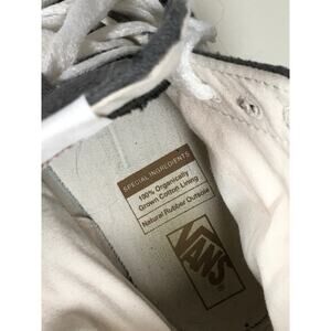 Vans Sk8-Hi Gray Canvas High Top Sneakers Men’s 9.5 / Women’s 11 Organic Cotton